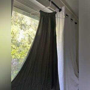 Brand new. Olive green. Sleeveless. Knee length dress